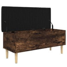 Vidaxl Úložná lavice kouřový dub 102 x 42 x 46 cm kompozitní dřevo