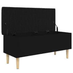 Vidaxl Úložná lavice černá 102 x 42 x 46 cm kompozitní dřevo