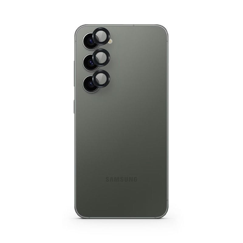 Levně EPICO hliníkové ochranné sklo na čočky fotoaparátu pro Samsung Galaxy S24 Plus 5G 86612151300002 - černé