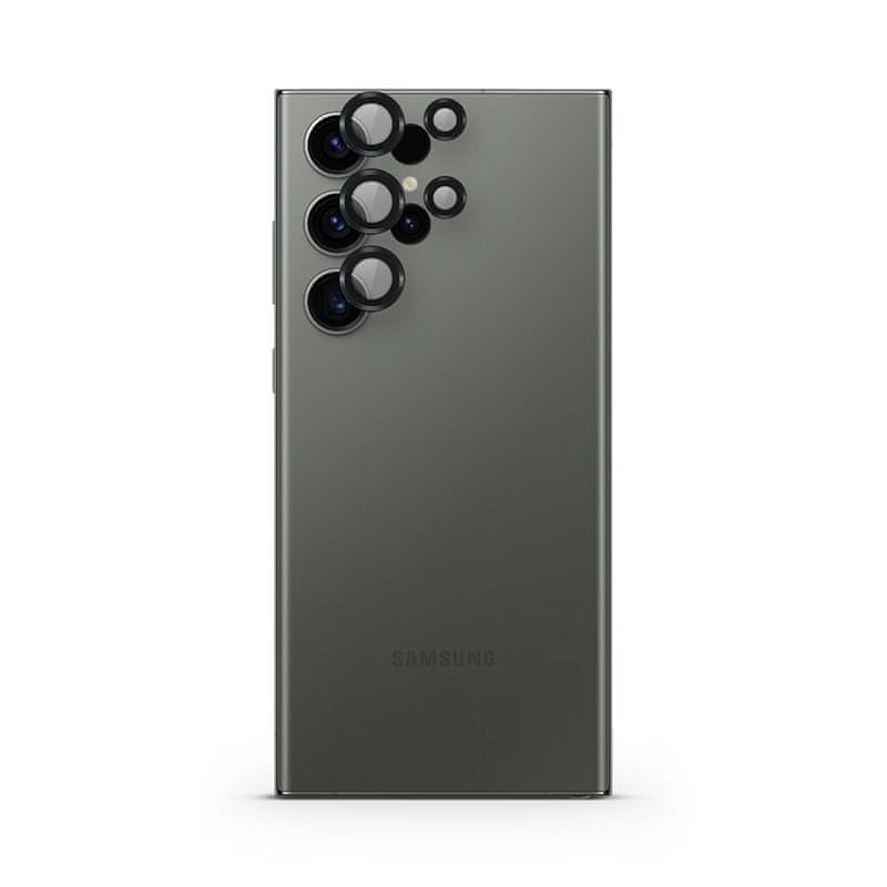 EPICO hliníkové ochranné sklo na čočky fotoaparátu pro Samsung Galaxy S24 Ultra 5G 86712151300002 - černé