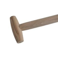 Toptrade rýč hranatý, kladívkový lak, s dřevěnou násadou "T"