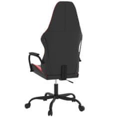 Vidaxl Masážní herní židle černá a červená umělá kůže