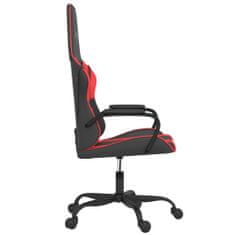 Greatstore Herní židle černá a červená umělá kůže