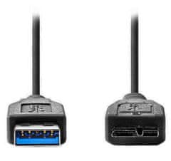 Nedis kabel USB 3.0/ zástrčka USB-A - zástrčka USB-Micro B/ černý/ bulk/ 1m