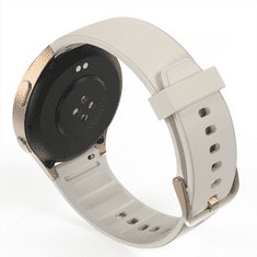 Hama 8900, smart hodinky, GPS, AMOLED 1,32“, funkce telefonování, Alexa, béžové/zlaté
