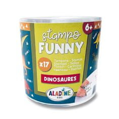 Aladine Razítka Stampo Funny Dinosauři, 17 ks
