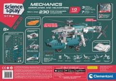 Clementoni Science&Play Mechanická laboratoř Letadla a vrtulníky 10v1
