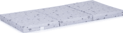 Chipolino Skládací matrace 120x60 cm Platinum,grey stars