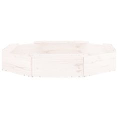 shumee Pískoviště se sedáky bílé osmiúhelník masivní borové dřevo