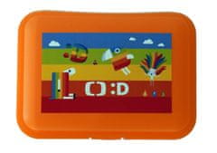 Mac Toys Déčko svačinový box s přihrádkou oranžový