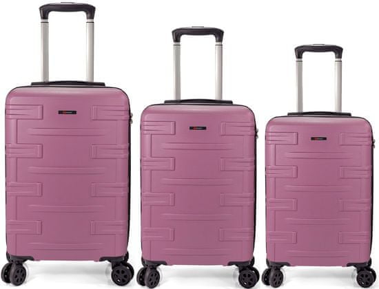 BENZI Sada kufrů BZ 5674 Pink 3-set