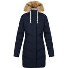 Loap Dámský kabát NAUSIKA Modrá/Bílá/Hnědá Velikost: XL
