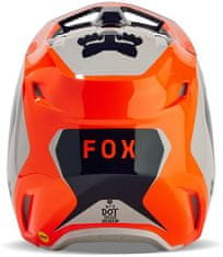FOX přilba V1 Nitro fluo černo-modro-oranžovo-bílo-šedá XL