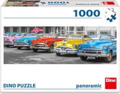 Dino Panoramatické puzzle Sraz bouráků 1000 dílků