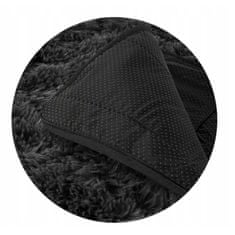 KOMFORTHOME Měkký chlupatý protiskluzový koberec 100x160 cm Barva černá