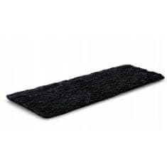 KOMFORTHOME Měkký chlupatý protiskluzový koberec 80x300 cm Barva černá