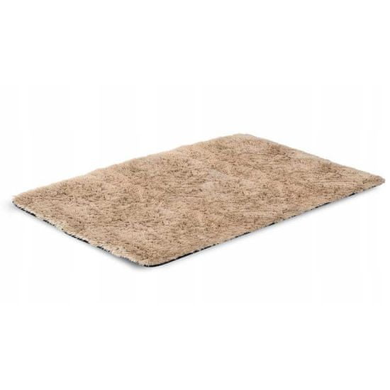 KOMFORTHOME Měkký chlupatý protiskluzový koberec 80x160 cm Barva béžová