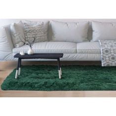 KOMFORTHOME Měkký chlupatý protiskluzový koberec 100x160 cm Barva zelená