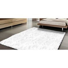 KOMFORTHOME Měkký chlupatý protiskluzový koberec 100x160 cm Barva bílá