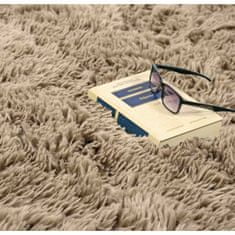 KOMFORTHOME Měkký chlupatý protiskluzový koberec 100x160 cm Barva béžová