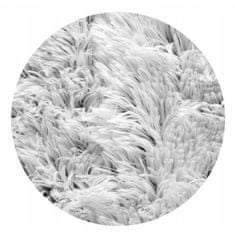 KOMFORTHOME Měkký chlupatý protiskluzový koberec 100x160 cm Barva bílá