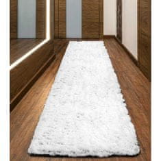 KOMFORTHOME Měkký koberec Shaggy Antislip 80x300 cm Barva Bílá
