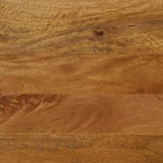 Greatstore Lavice 160 x 40 x 45 cm masivní mangovníkové dřevo a železo