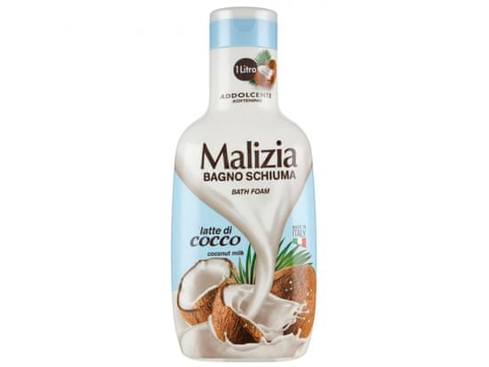 Malizia Malizia Změkčující koupelová tekutina Kokosové mléko 1l