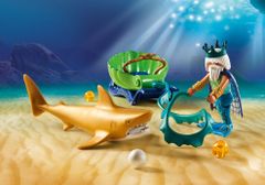 Playmobil 70097 Král moří se žraločím kočárem