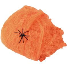 Europalms Halloween pavučina oranžová, 20g, UV aktivní