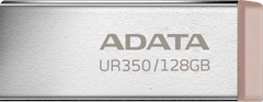 Adata UR350/128GB/USB 3.2/USB-A/Hnědá