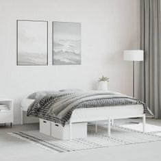 Petromila Kovový rám postele bílý 140 x 200 cm