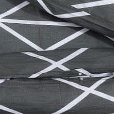 Vidaxl Sada ložního prádla šedá 155 x 220 cm bavlna