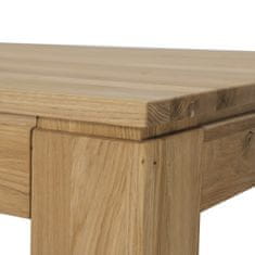 Autronic Stůl jídelní 200x100x75 cm, masiv dub, povrchová úprava olejem