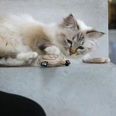 EBI D&D I LOVE HAPPY CATS Hračka pro kočky se zvonkem 8,5x2x7cm béžová 1ks