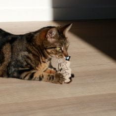 EBI D&D I LOVE HAPPY CATS Hračka pro kočky se zvonkem 8,5x2x7cm béžová 1ks