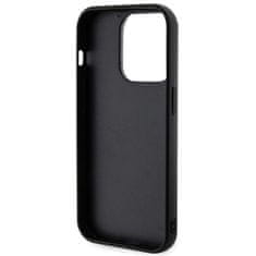 Karl Lagerfeld hard silikonové pouzdro iPhone 15 PRO 6.1" black 3D Rubber Glitter Logo