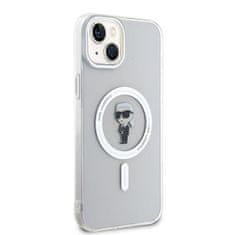 Karl Lagerfeld hard silikonové pouzdro iPhone 15 PLUS 6.7" transparent IML Ikonik MagSafe 