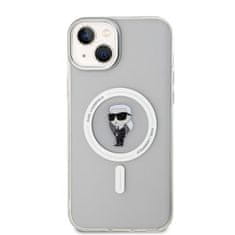 Karl Lagerfeld hard silikonové pouzdro iPhone 15 PLUS 6.7" transparent IML Ikonik MagSafe 