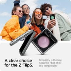 Spigen Airskin silikonový obal na Samsung Galaxy Z Flip 5 Glitter Clear