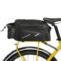 WOZINSKY cyklistická fotobrašna na nosič 9 l Black