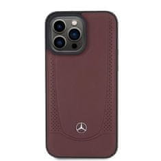 MERCEDES hard obal na iPhone 15 PRO MAX 6.7" Red Leather Urban Bengale