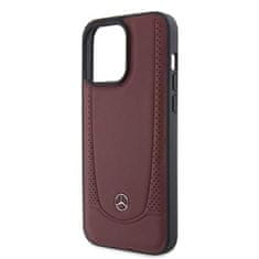 MERCEDES hard obal na iPhone 15 PRO MAX 6.7" Red Leather Urban Bengale