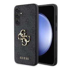 Guess hard silikonový obal Samsung Galaxy S23 FE Grey 4G kovové logo