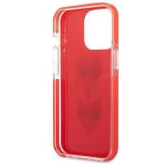 Karl Lagerfeld KLHCP13XTPE2TR hard silikonové pouzdro iPhone 13 Pro MAX 6.7" red Karl & Choupette Head