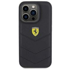 Ferrari hard silikonové pouzdro iPhone 15 PRO 6.1" black Quilted Metal Logo