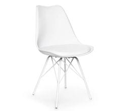 Nábytek Texim Moderní jídelní židle Eco bílá 2 ks