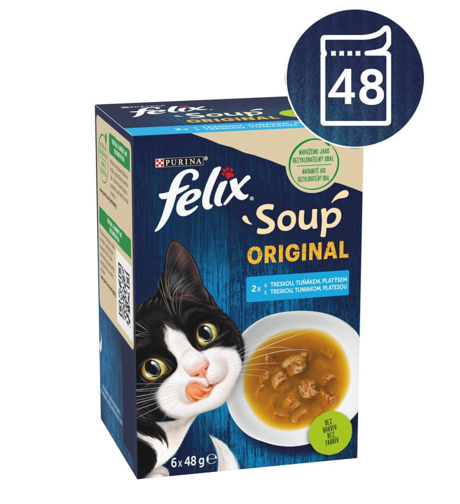 Felix SOUP lahodný výběr z ryb polévka 48x48 g