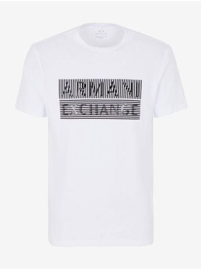Armani Exchange Bílé pánské triko Armani Exchange
