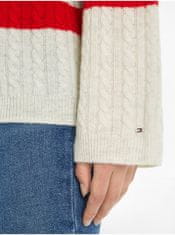 Tommy Hilfiger Béžový dámský vlněný svetr Tommy Hilfiger XL